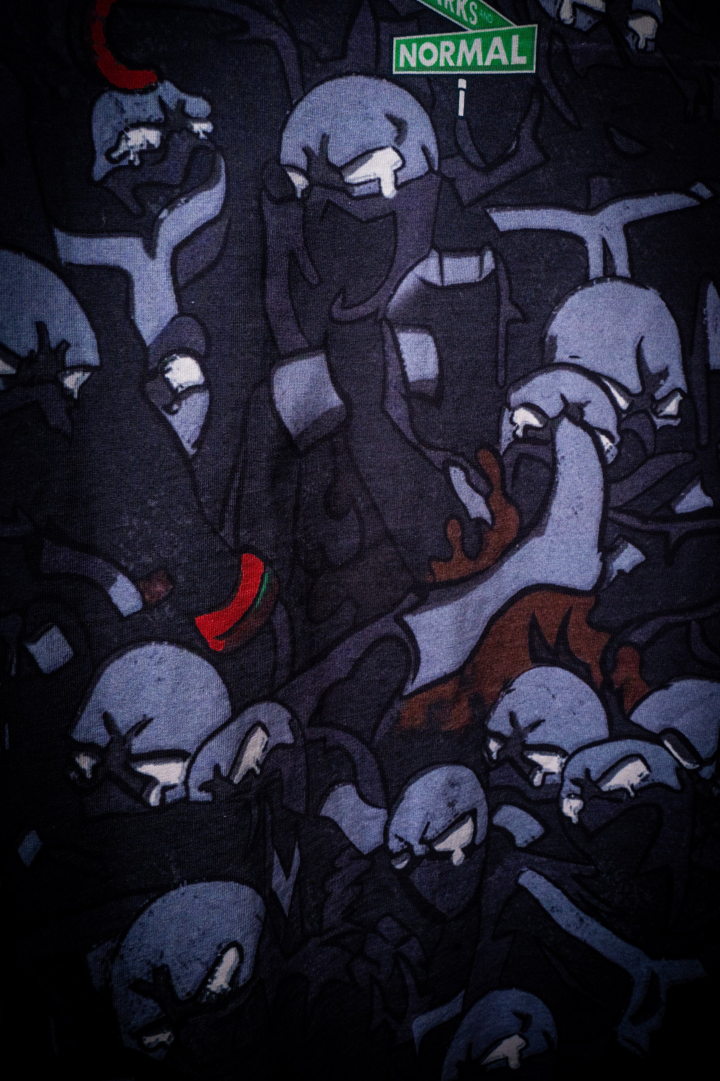 FIERCE WING OVERSIZE PRINT SHIRT