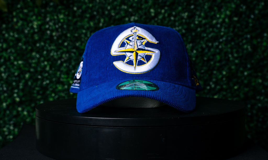 SEATTLE BLUE & YELLOW CORDUROY SNAPBACK CAP