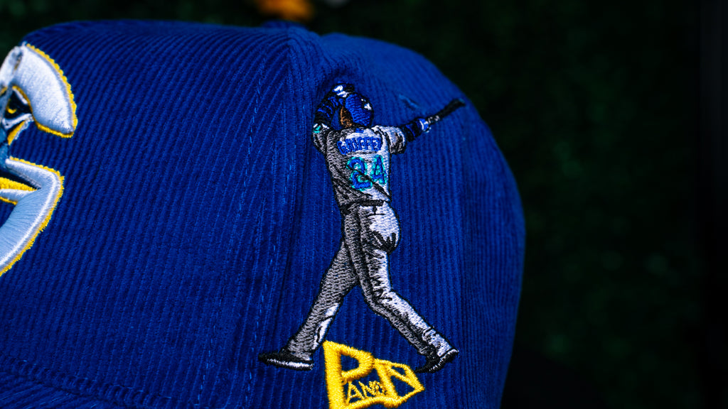 SEATTLE BLUE & YELLOW CORDUROY SNAPBACK CAP