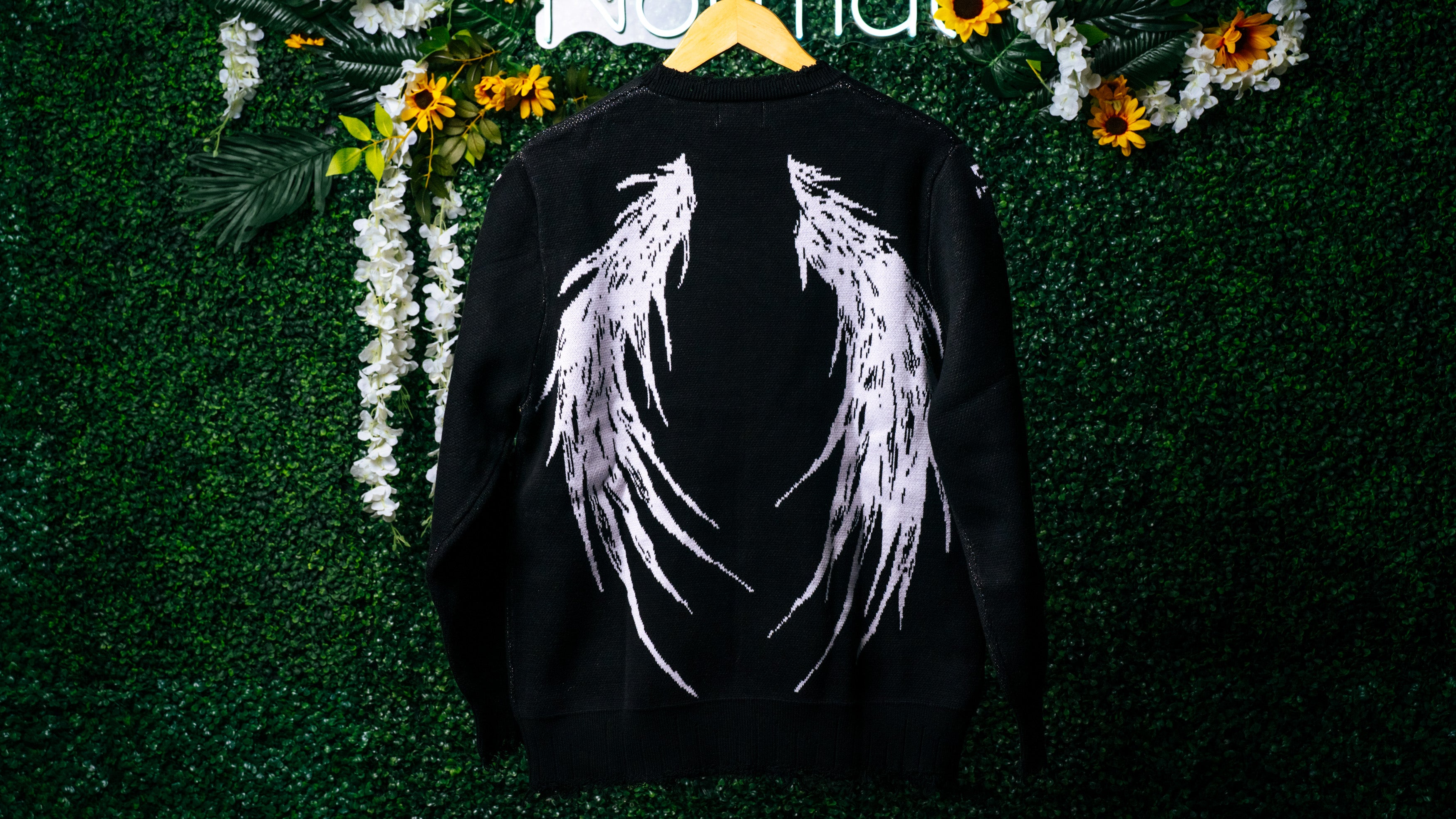 BLACK SHINIGAMI KNIT SWEATER