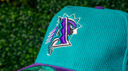 PHOENIX TURQUOISE & PURPLE CORDUROY SNAPBACK CAP