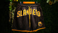 SD BROWN & GOLD MESH SHORTS