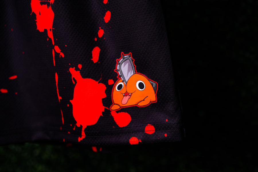 BLOODY CHAINSAW MESH SHORTS