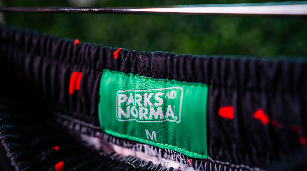 BLOODY CHAINSAW MESH SHORTS