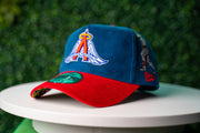 ANAHEIM BLUE & RED CORDUROY SNAPBACK CAP