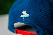 ANAHEIM BLUE & RED CORDUROY SNAPBACK CAP