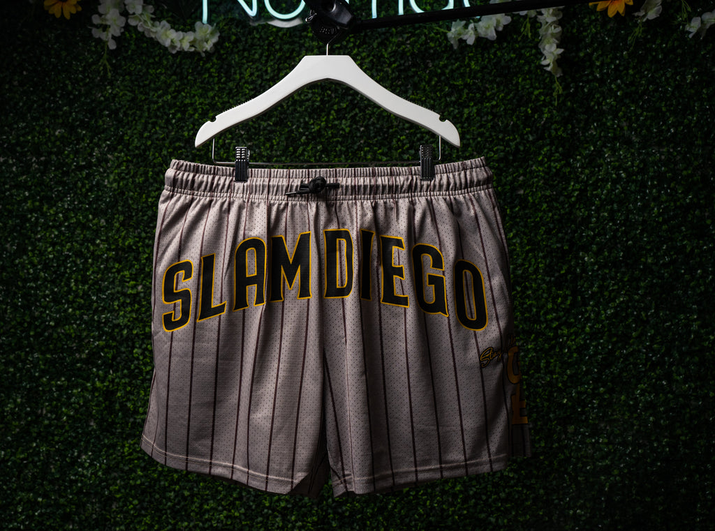 SLAM DIEGO TAN MESH SHORTS