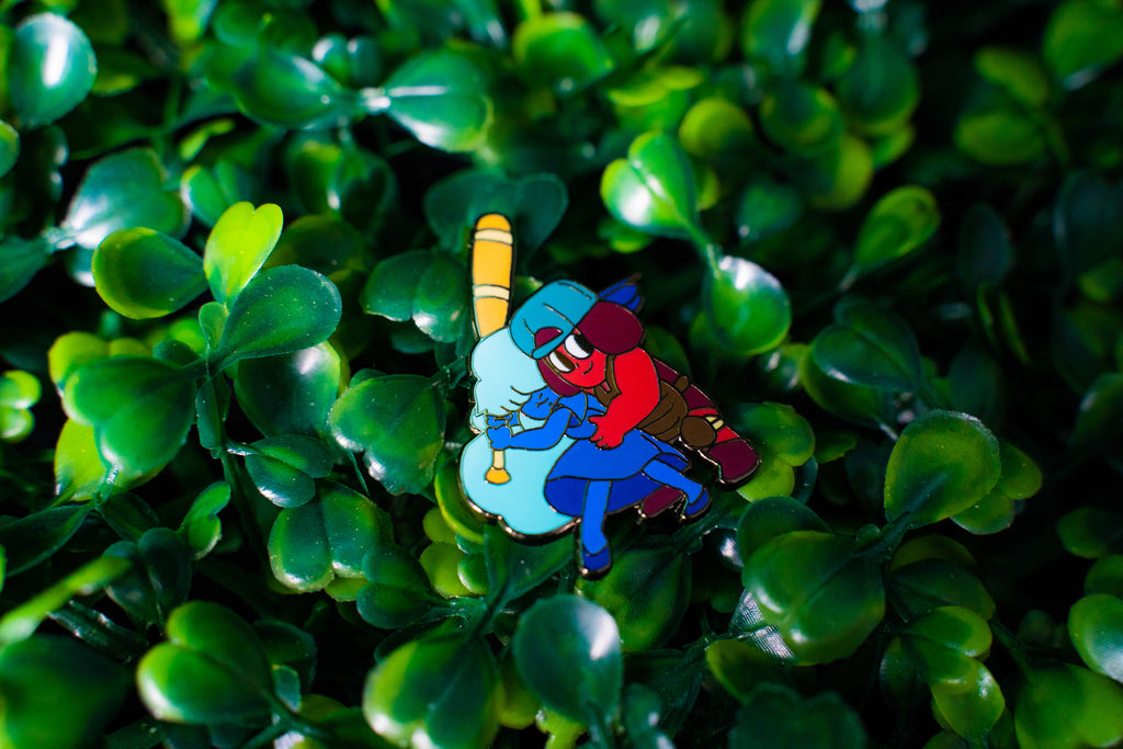 RUBY & SAPPHIRE PIN