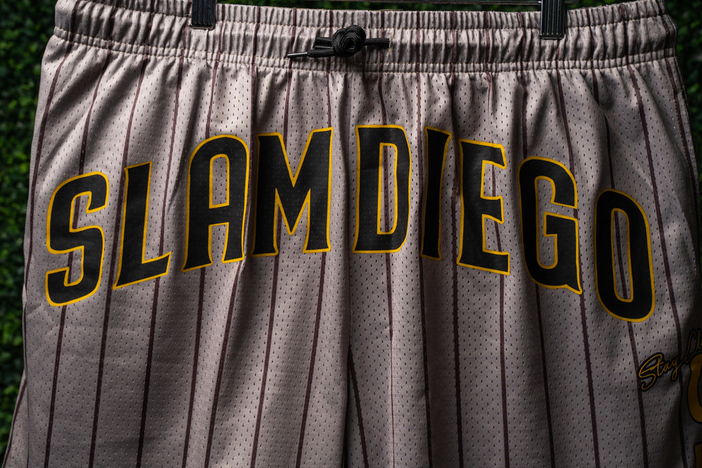 SLAM DIEGO TAN MESH SHORTS